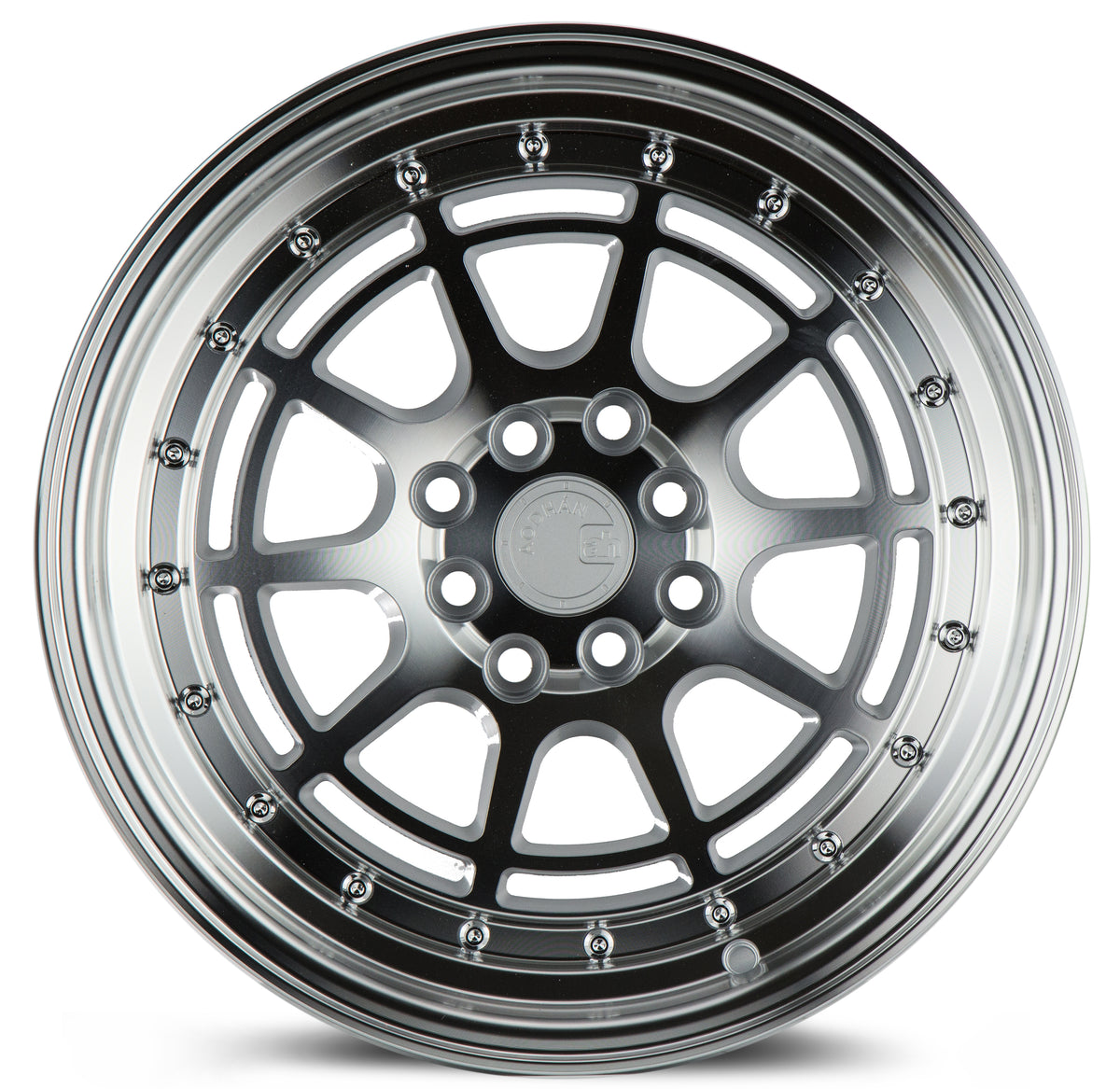 Aodhan AH04 Silver w/Machined Face 16x8 +15 4x100|4x114.3 73.1mm - Wheelwiz