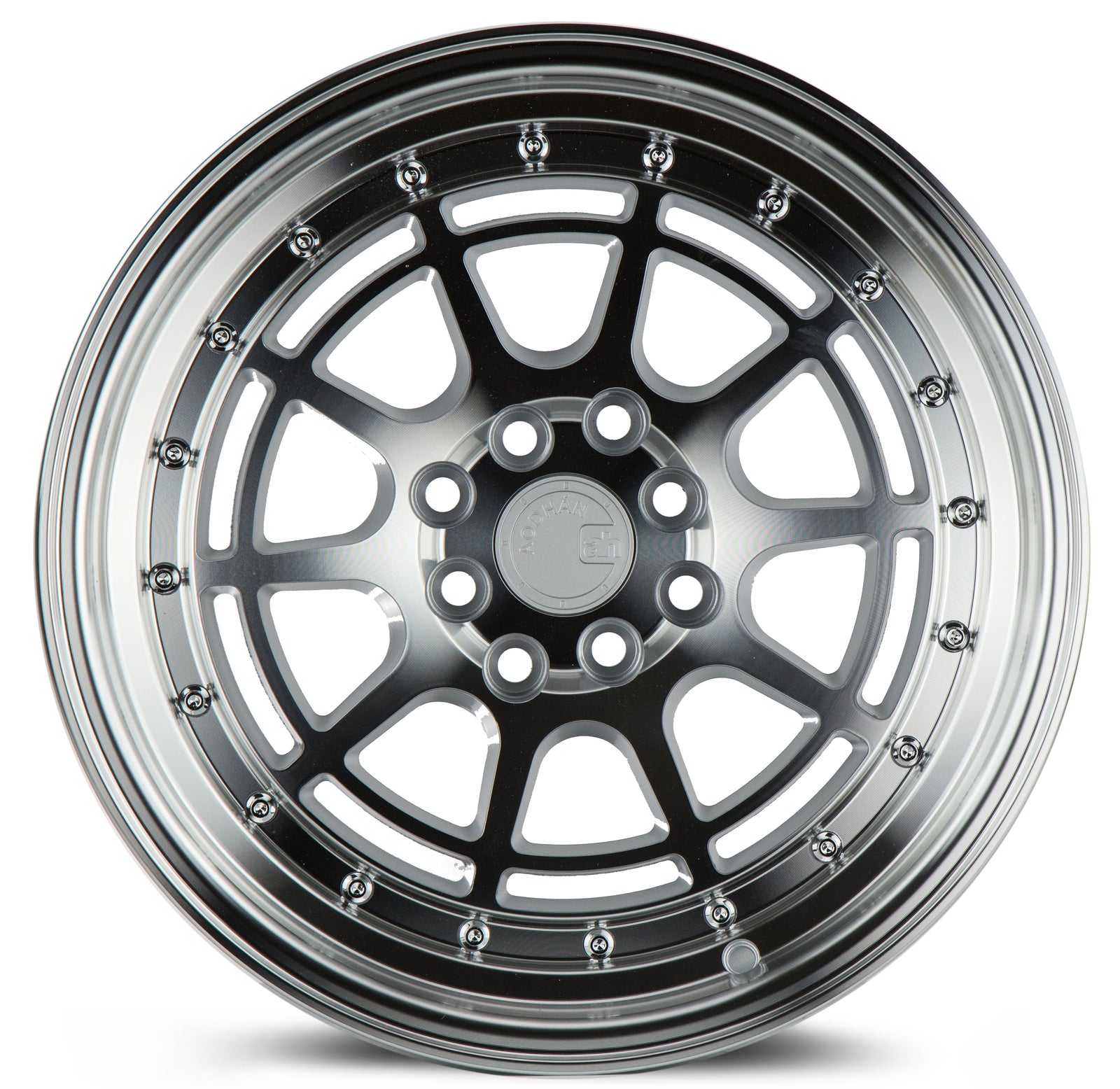 Aodhan AH04 Silver w/Machined Face 16x8 +15 4x100|4x114.3 73.1mm - Wheelwiz