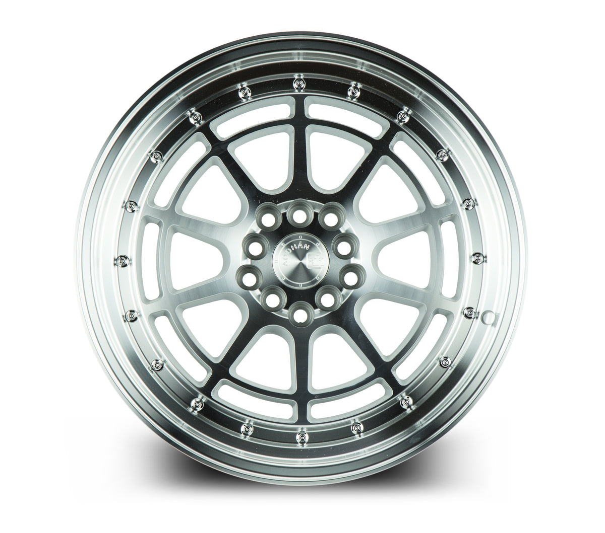 Aodhan AH04 Silver w/Machined Face 17x9 +25 5x100|5x114.3 73.1mm - Wheelwiz