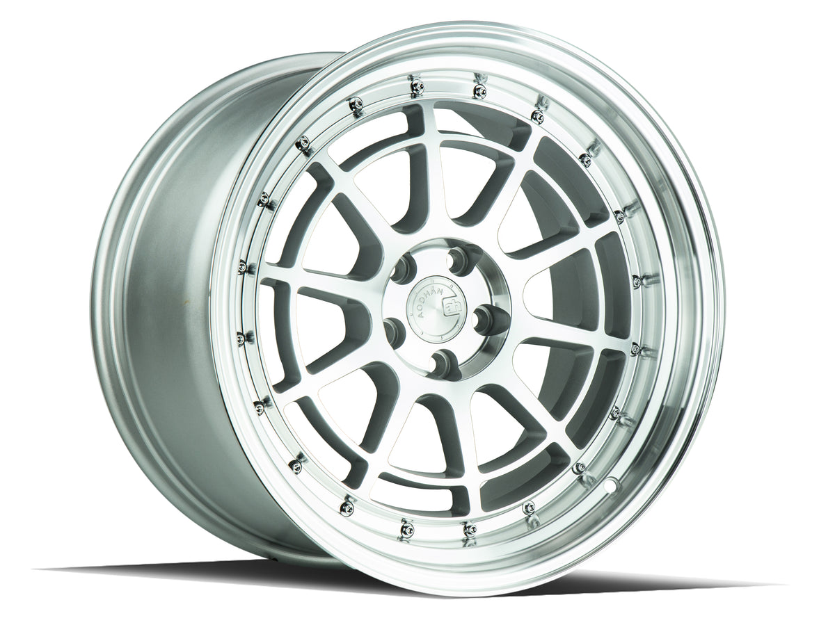Aodhan AH04 Silver w/Machined Face 18x9.5 +30 5x114.3 73.1mm - Wheelwiz