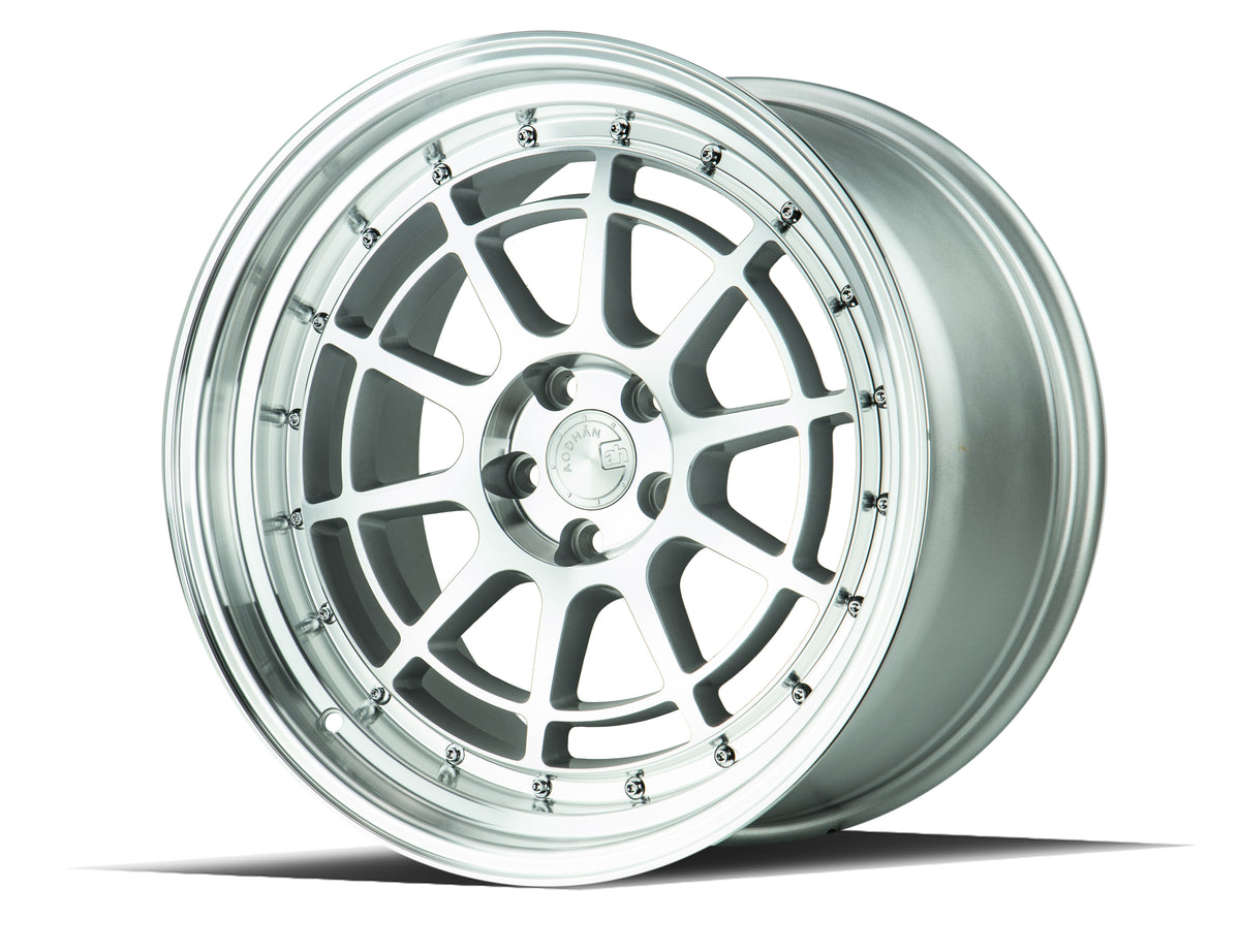 Aodhan AH04 Silver w/Machined Face 18x9.5 +30 5x114.3 73.1mm - Wheelwiz