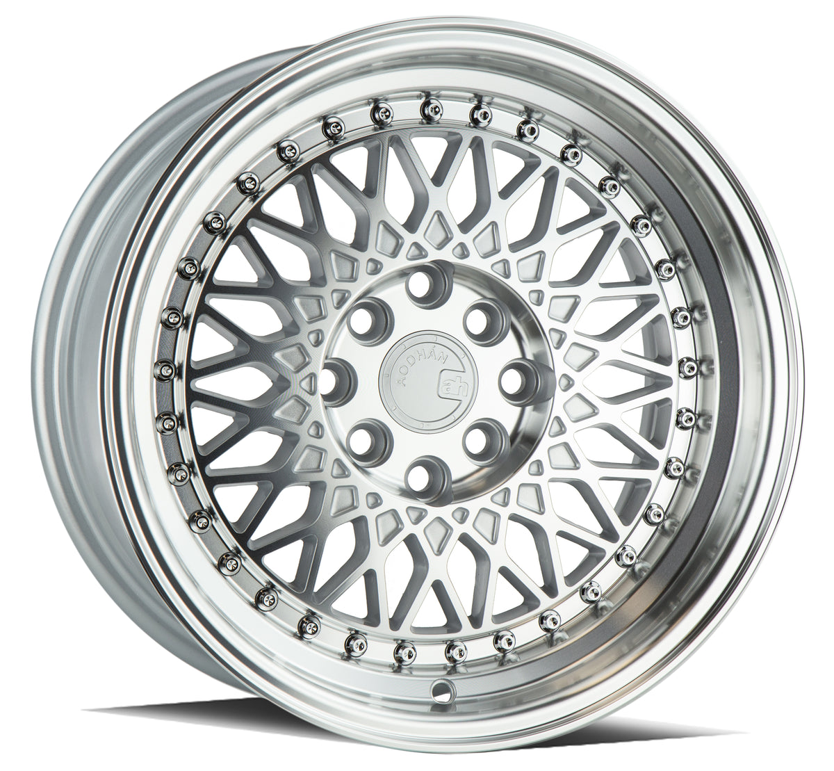 Aodhan AH05 Silver w/Machined Face 15x8 +20 4x100|4x114.3 73.1mm - Wheelwiz