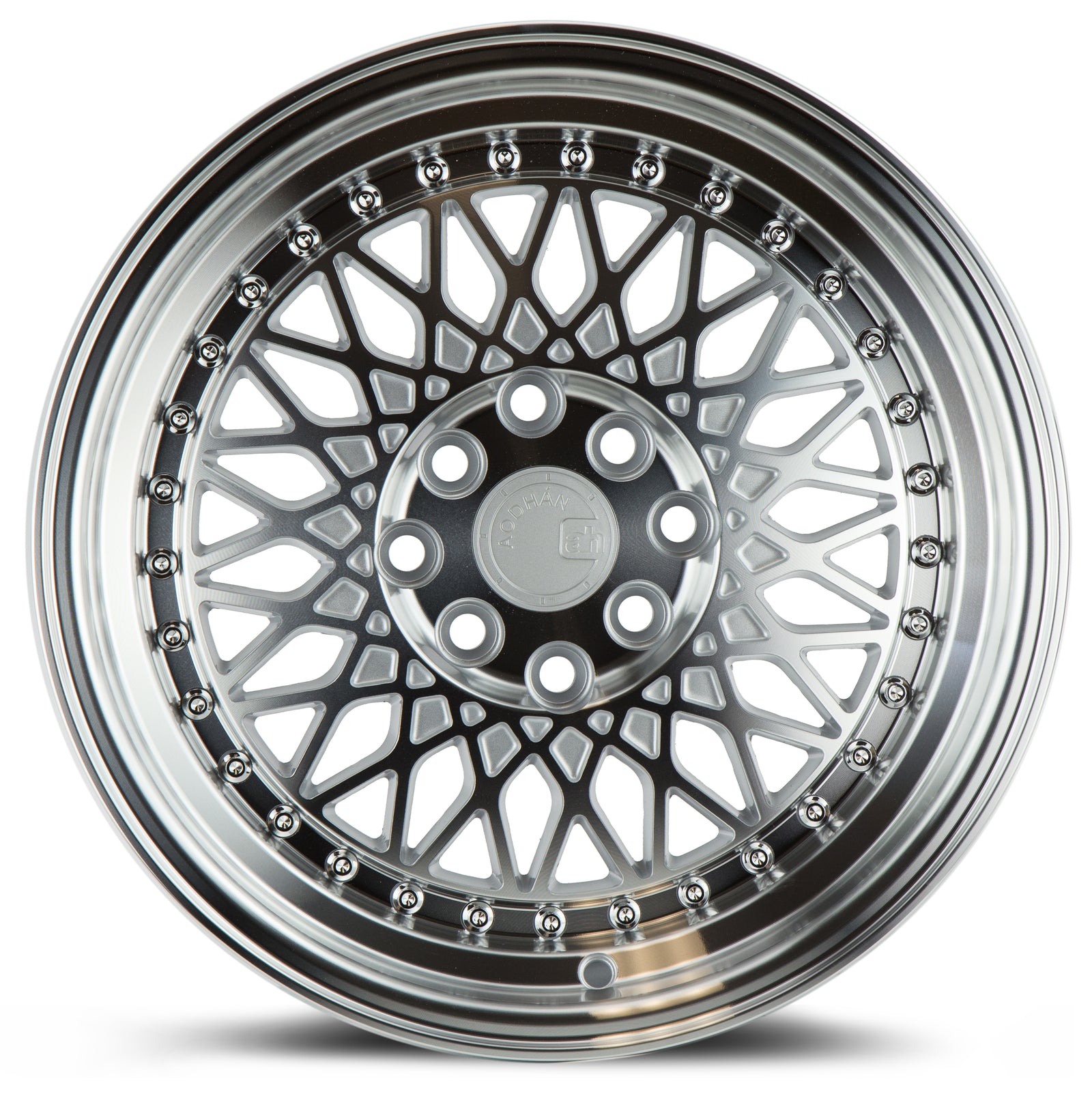 Aodhan AH05 Silver w/Machined Face 15x8 +20 4x100|4x114.3 73.1mm - Wheelwiz