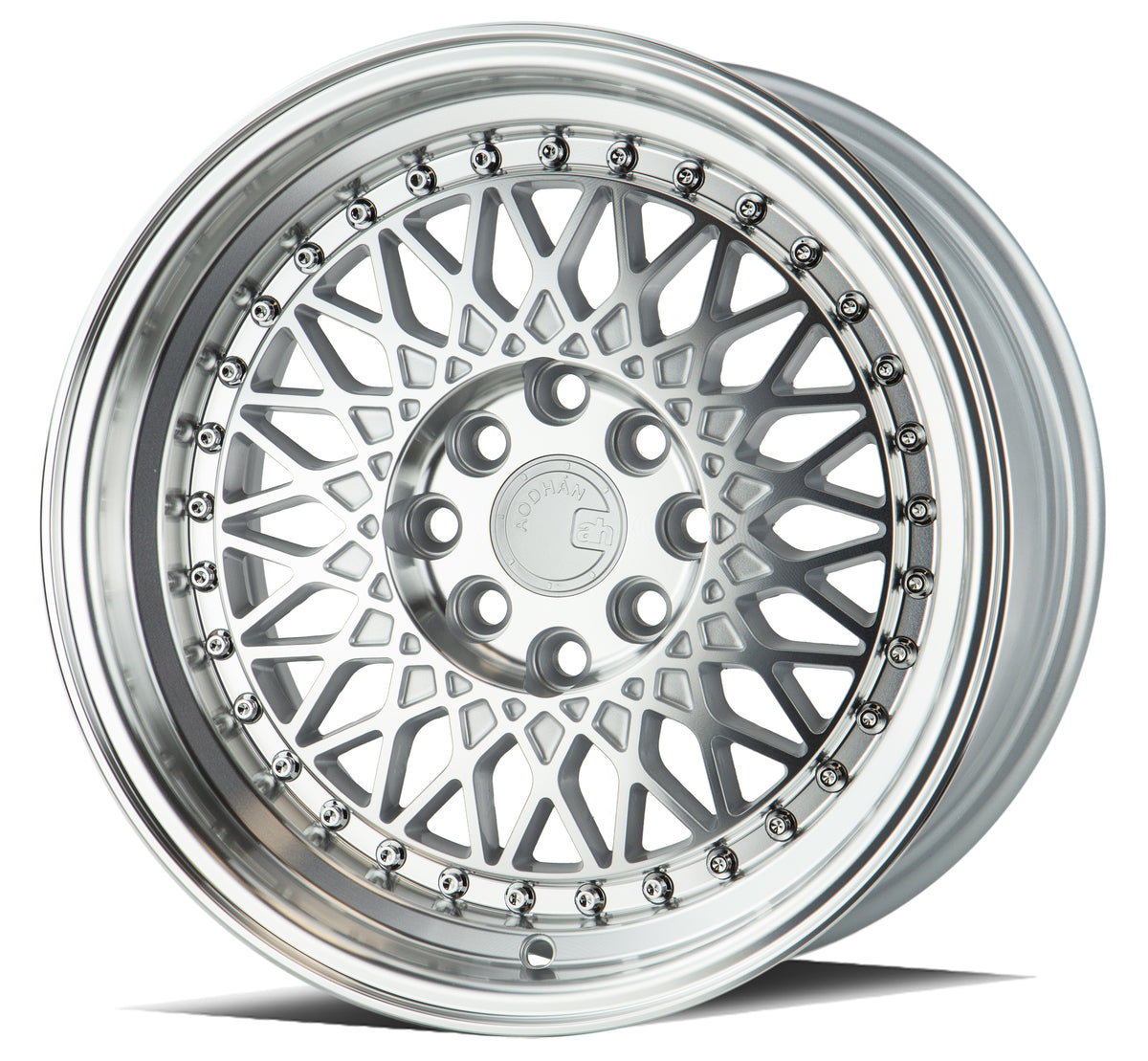Aodhan AH05 Silver w/Machined Face 15x8 +20 4x100|4x114.3 73.1mm - Wheelwiz