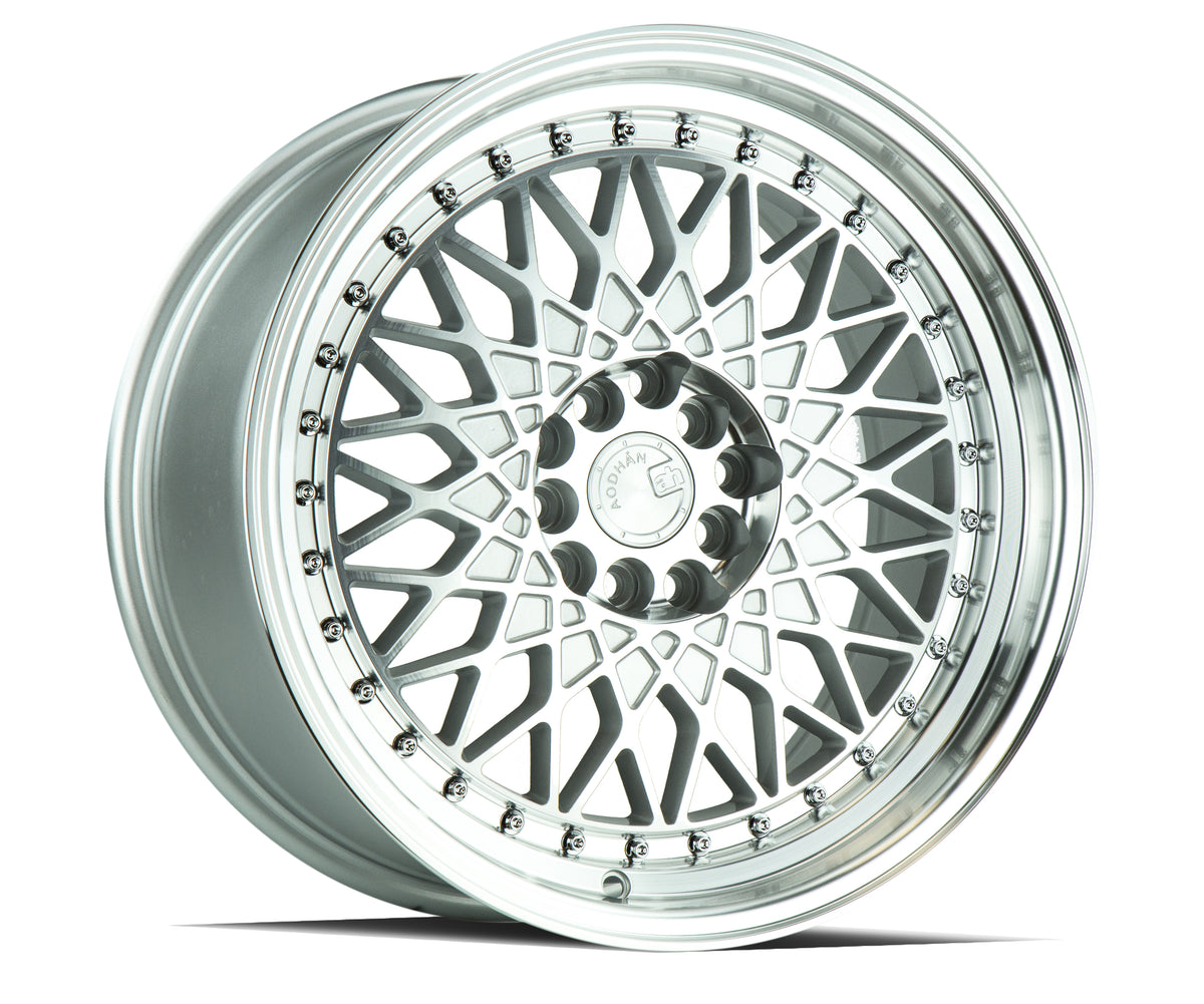Aodhan AH05 Silver w/Machined Face 16x8 +15 4x100|4x114.3 73.1mm - Wheelwiz