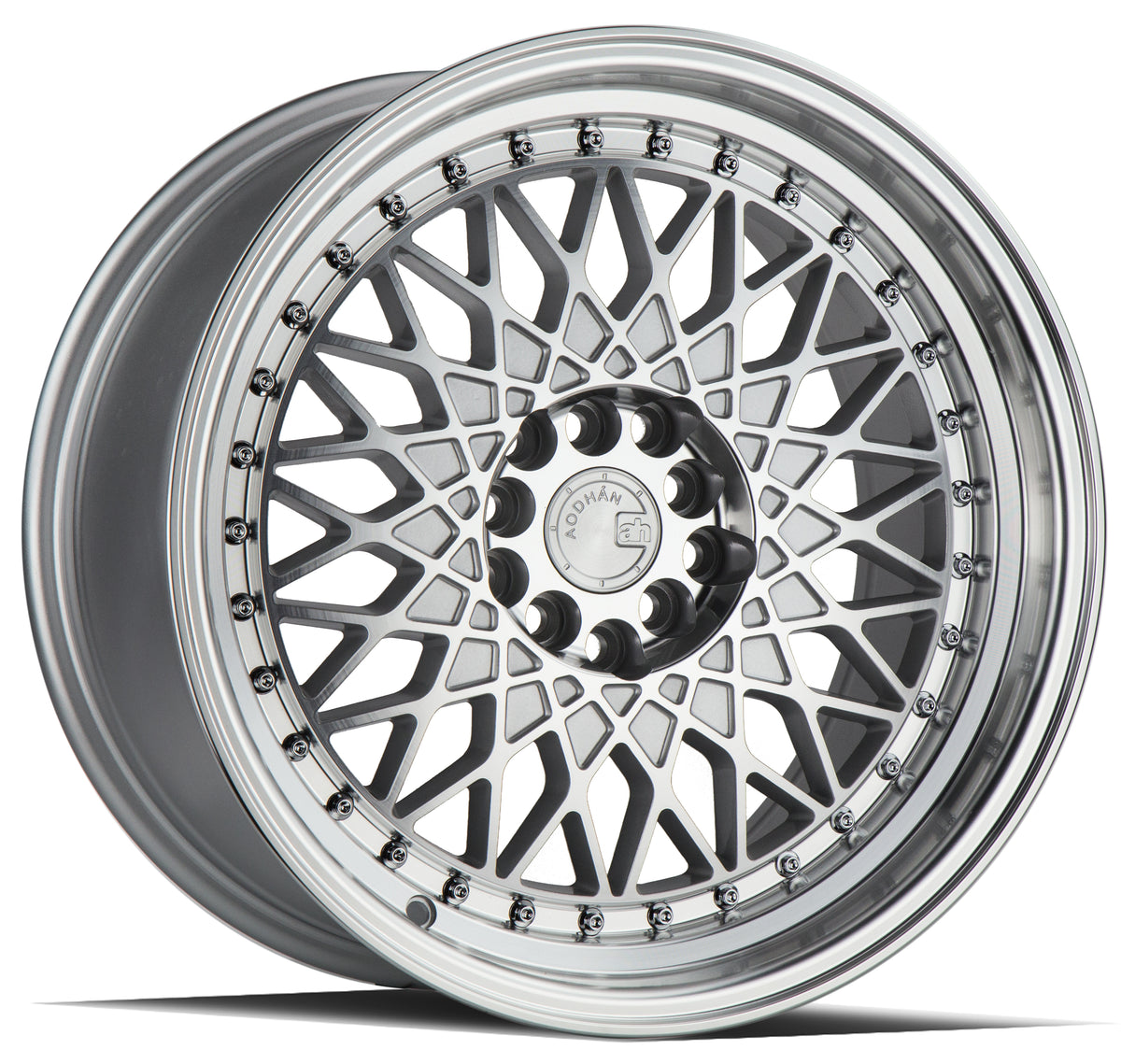 Aodhan AH05 Silver w/Machined Face 17x9 +25 5x100|5x114.3 73.1mm - Wheelwiz