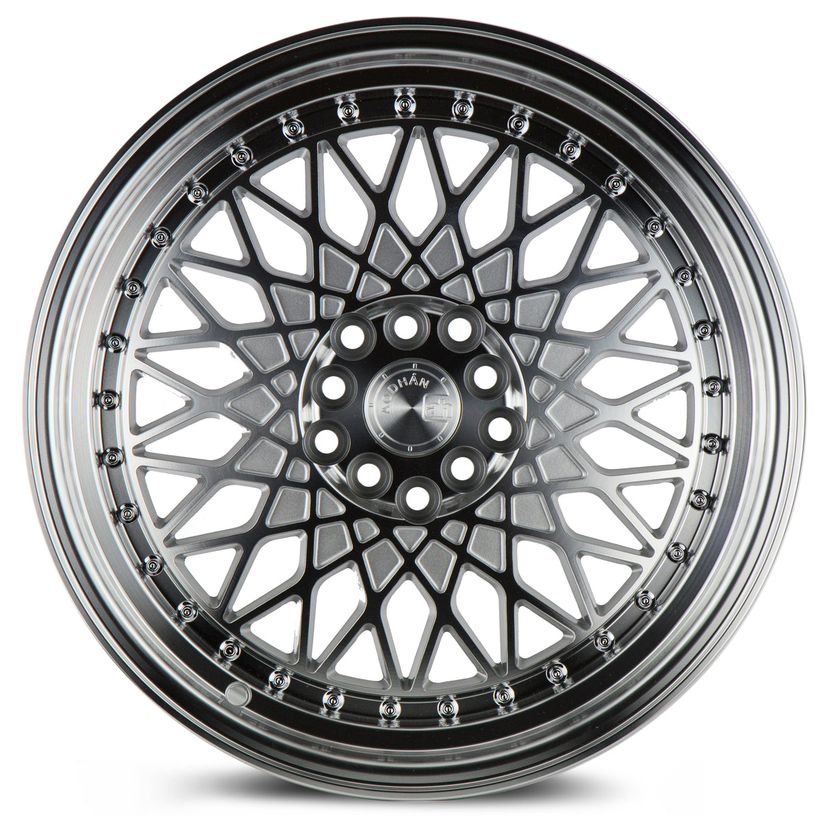 Aodhan AH05 Silver w/Machined Face 17x9 +25 5x100|5x114.3 73.1mm - Wheelwiz