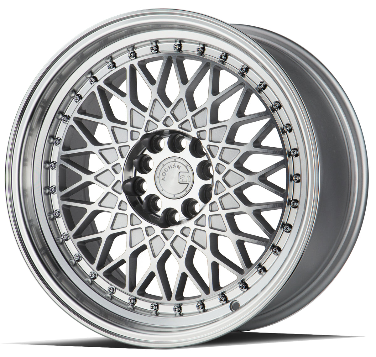Aodhan AH05 Silver w/Machined Face 17x9 +25 5x100|5x114.3 73.1mm - Wheelwiz