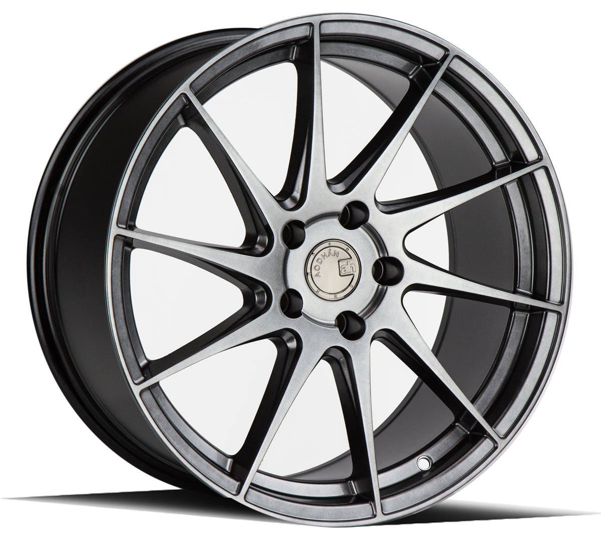 Aodhan AH09 Hyper Black 18x8.5 Driver Side +35 5x112 73.1mm - Wheelwiz