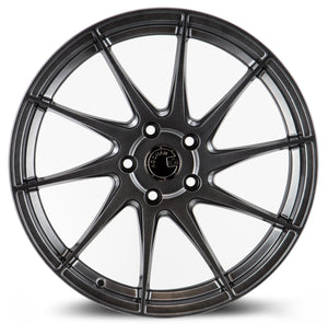 Aodhan AH09 Hyper Black 18x8.5 Passenger Side +35 5x100 73.1mm - Wheelwiz