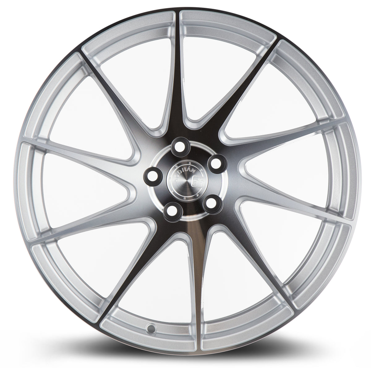 Aodhan AH09 Gloss Silver Machined Face 18x8.5 Driver Side +35 5x114.3 73.1mm - Wheelwiz