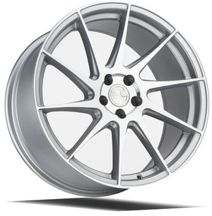 Aodhan AH09 Gloss Silver Machined Face 18x8.5 Driver Side +35 5x114.3 73.1mm - Wheelwiz