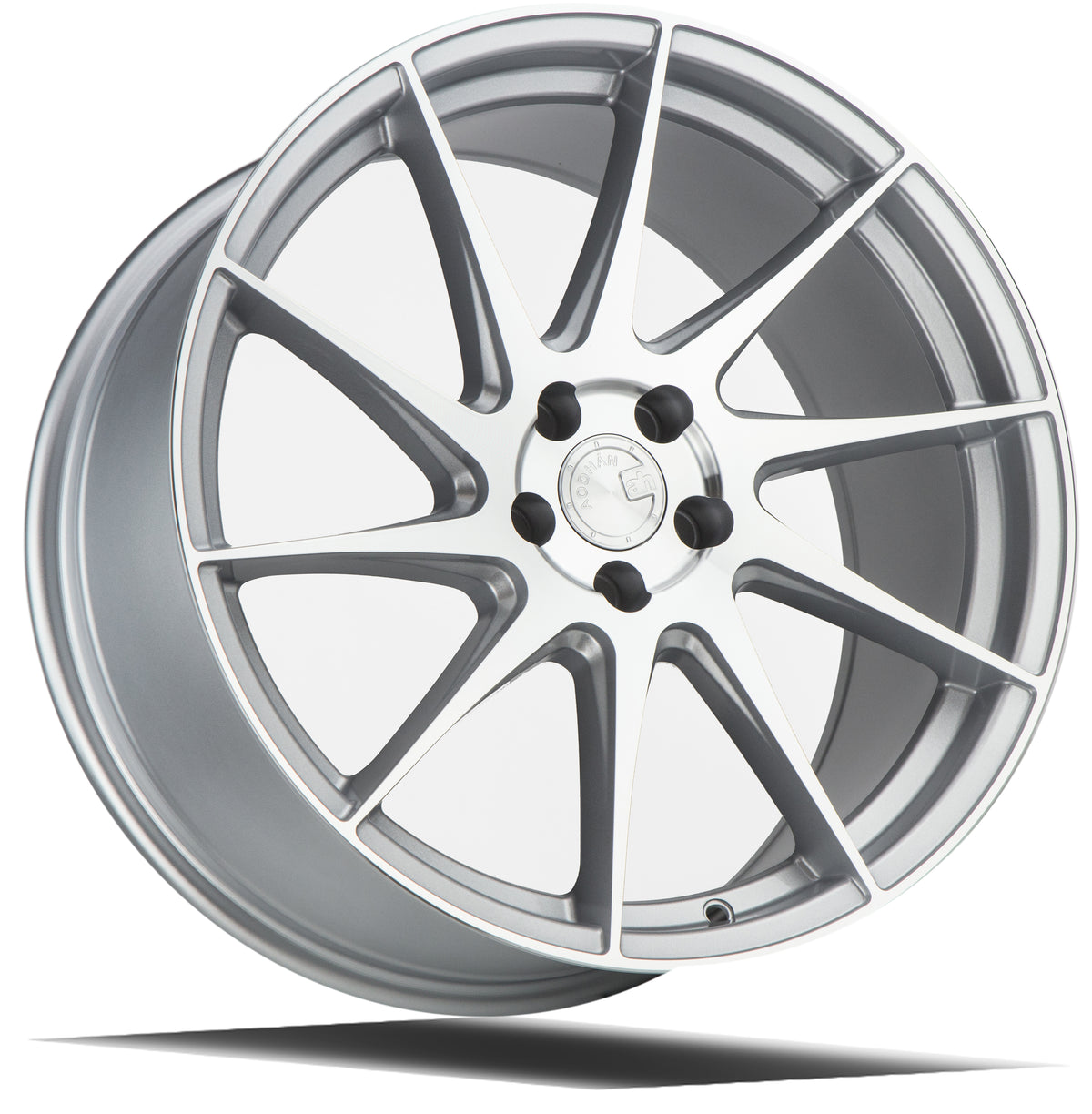 Aodhan AH09 Gloss Silver Machined Face 18x8.5 +35 5x112 73.1mm - Wheelwiz