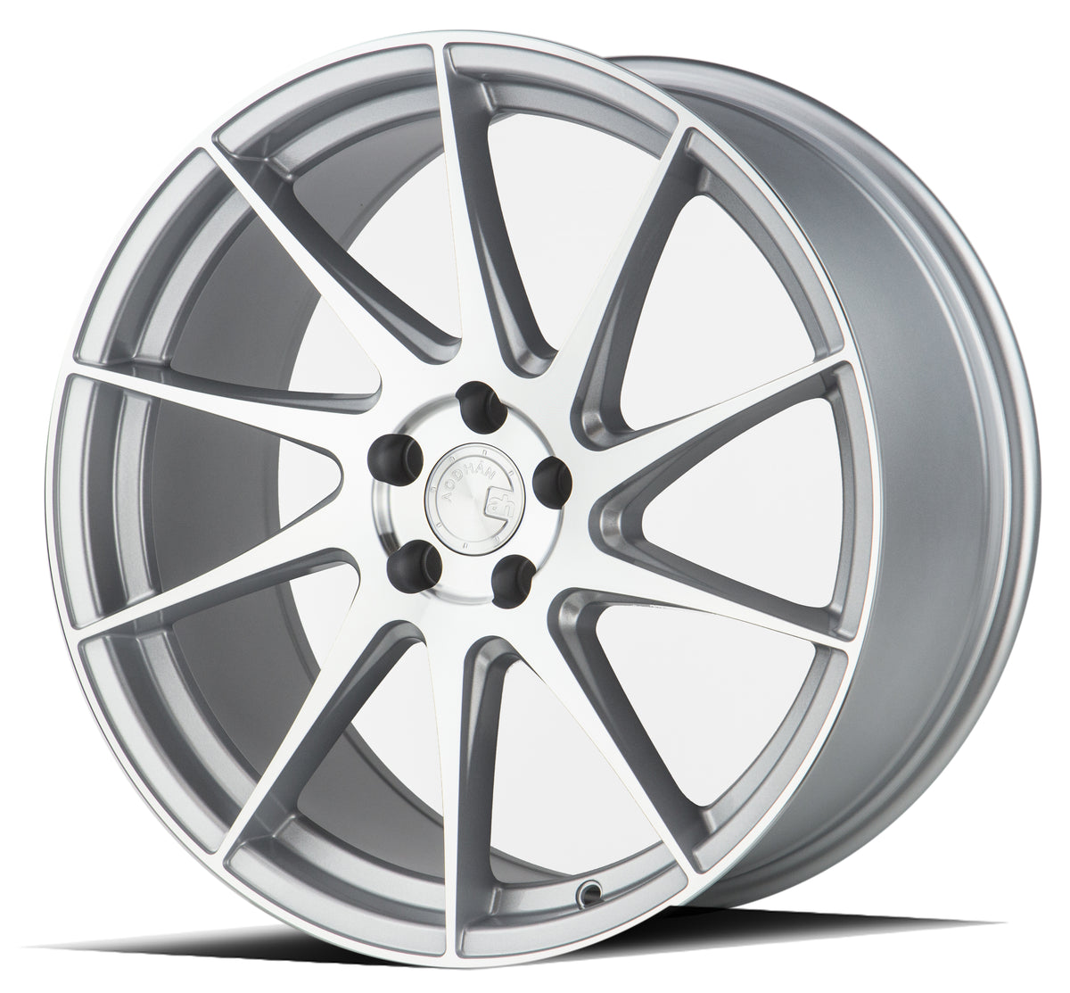 Aodhan AH09 Gloss Silver Machined Face 18x8.5 Passenger Side +35 5x100 73.1mm - Wheelwiz