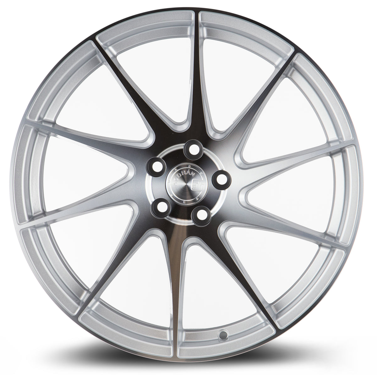 Aodhan AH09 Gloss Silver Machined Face 18x8.5 Passenger Side +35 5x112 73.1mm - Wheelwiz