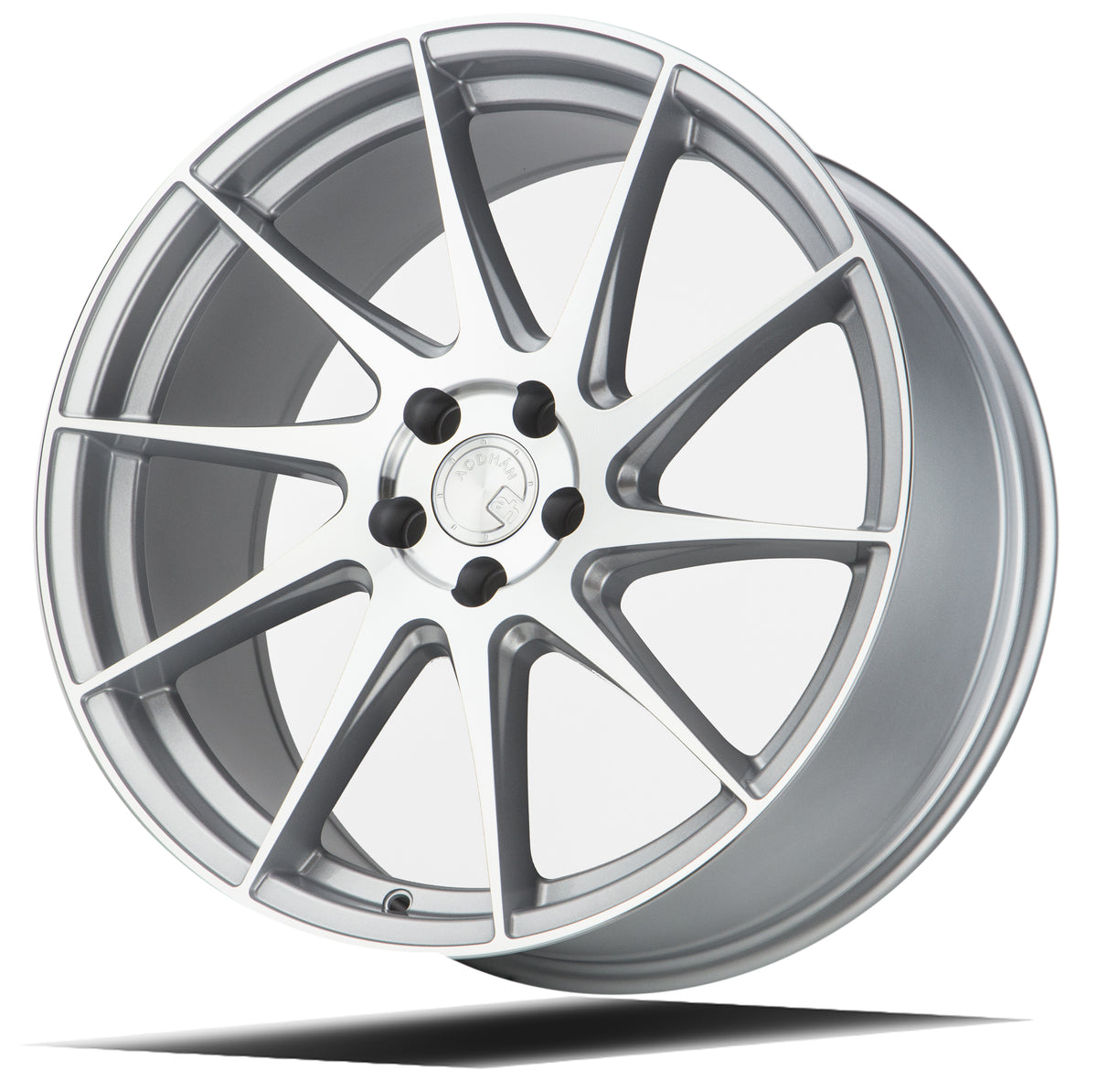 Aodhan AH09 Gloss Silver Machined Face 18x8.5 Passenger Side +35 5x100 73.1mm - Wheelwiz