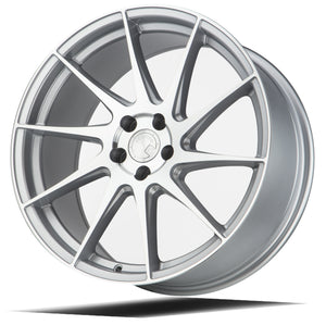 Aodhan AH09 Gloss Silver Machined Face 18x8.5 Passenger Side +35 5x108 73.1mm - Wheelwiz
