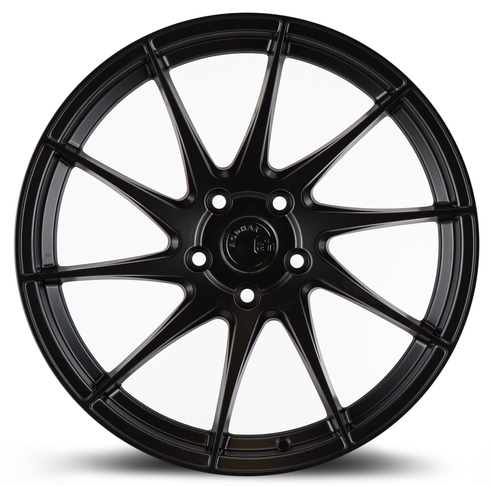 Aodhan AH09 Matte Black 18x8.5 Driver Side +35 5x108 73.1mm - Wheelwiz