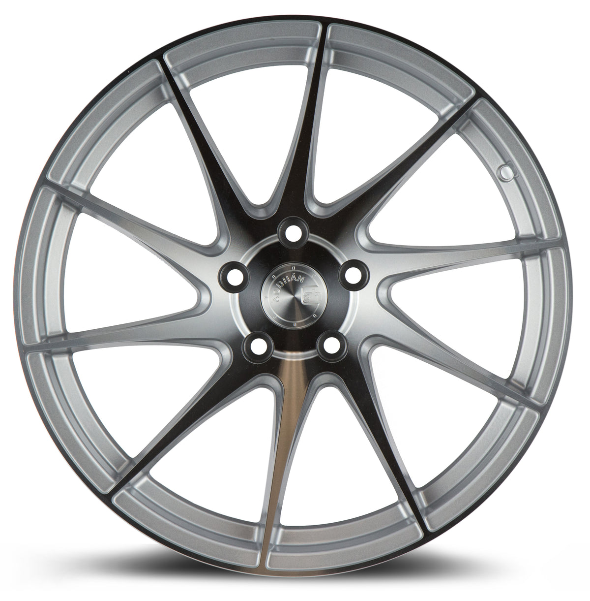 Aodhan AH09 Gloss Silver Machined Face 18x9.5 Driver Side +35 5x114.3 73.1mm - Wheelwiz