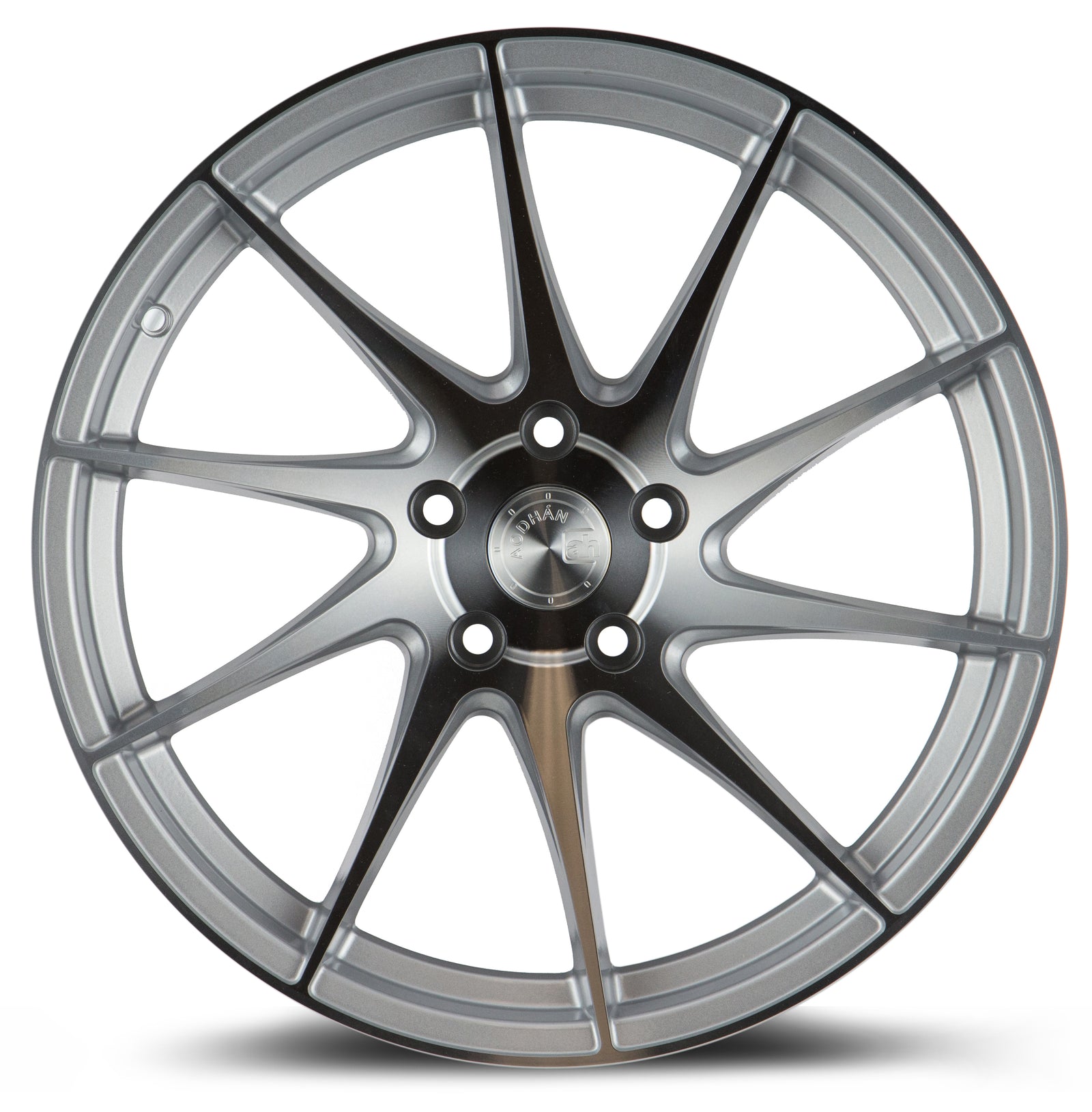 Aodhan AH09 Gloss Silver Machined Face 18x9.5 Passenger Side +35 5x100 73.1mm - Wheelwiz