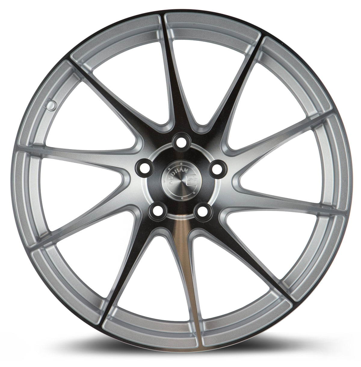 Aodhan AH09 Gloss Silver Machined Face 18x9.5 Passenger Side +35 5x112 73.1mm - Wheelwiz