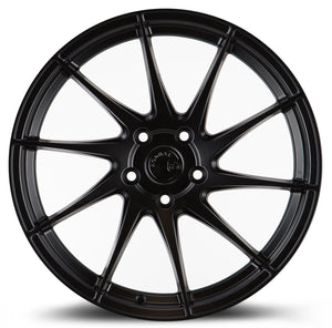 Aodhan AH09 Matte Black 18x9.5 Passenger Side +35 5x112 73.1mm - Wheelwiz