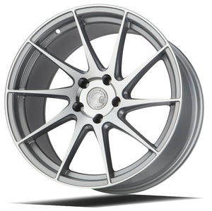Aodhan AH09 Gloss Silver Machined Face 18x9.5 Passenger Side +35 5x114.3 73.1mm - Wheelwiz