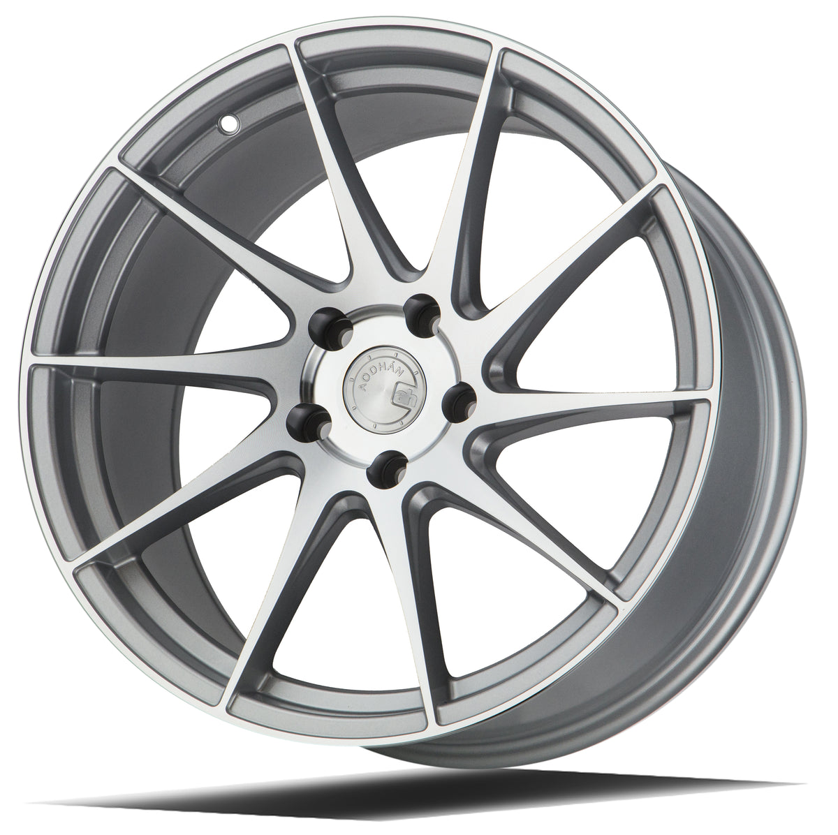 Aodhan AH09 Gloss Silver Machined Face 18x9.5 +35 5x114.3 73.1mm - Wheelwiz