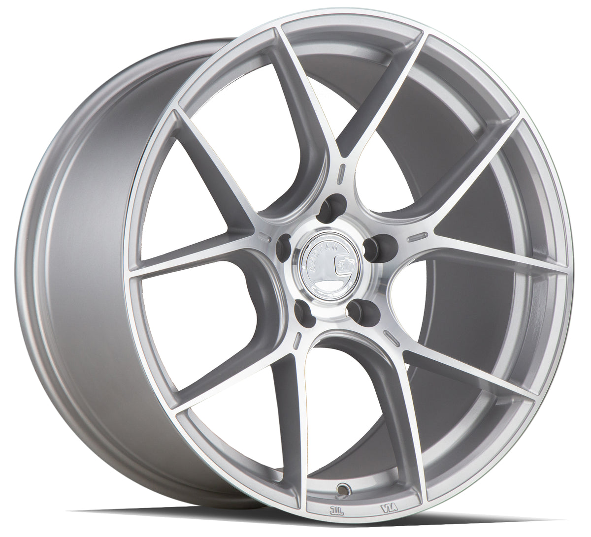 Aodhan AH-11 Gloss Silver Machined Face 19x8.5 +35 5x114.3 73.1mm - Wheelwiz