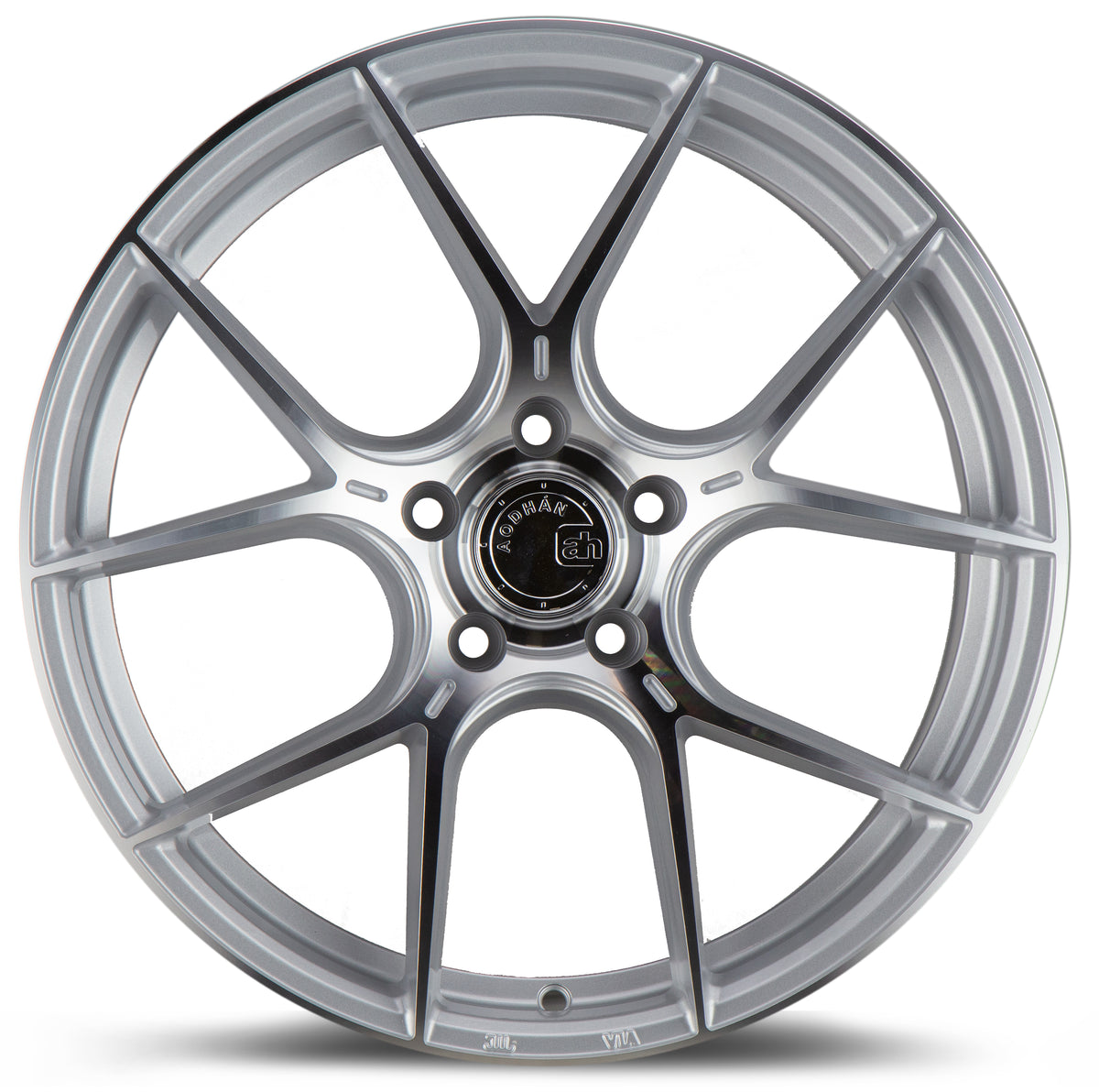 Aodhan AH-11 Gloss Silver Machined Face 19x8.5 +35 5x120 72.6mm - Wheelwiz