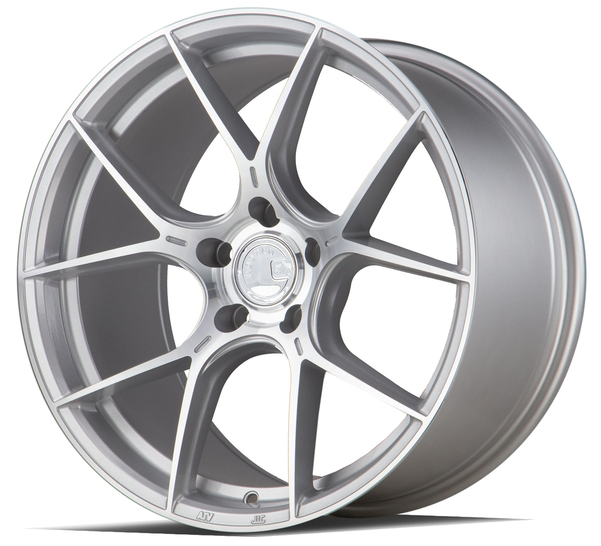 Aodhan AH-11 Gloss Silver Machined Face 18x8.5 +35 5x120 72.6mm - Wheelwiz