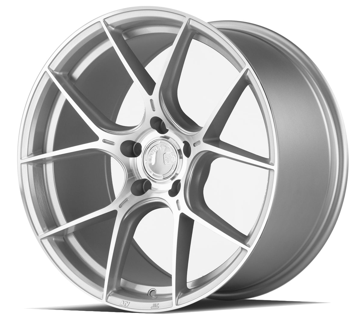 Aodhan AH-11 Gloss Silver Machined Face 19x9.5 +35 5x114.3 73.1mm - Wheelwiz