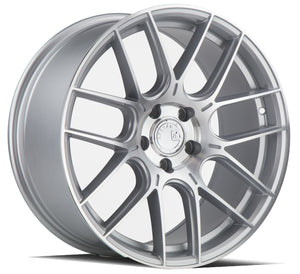 Aodhan AH-X Gloss Silver Machined Face 18x8.5 +35 5x114.3 73.1mm - Wheelwiz