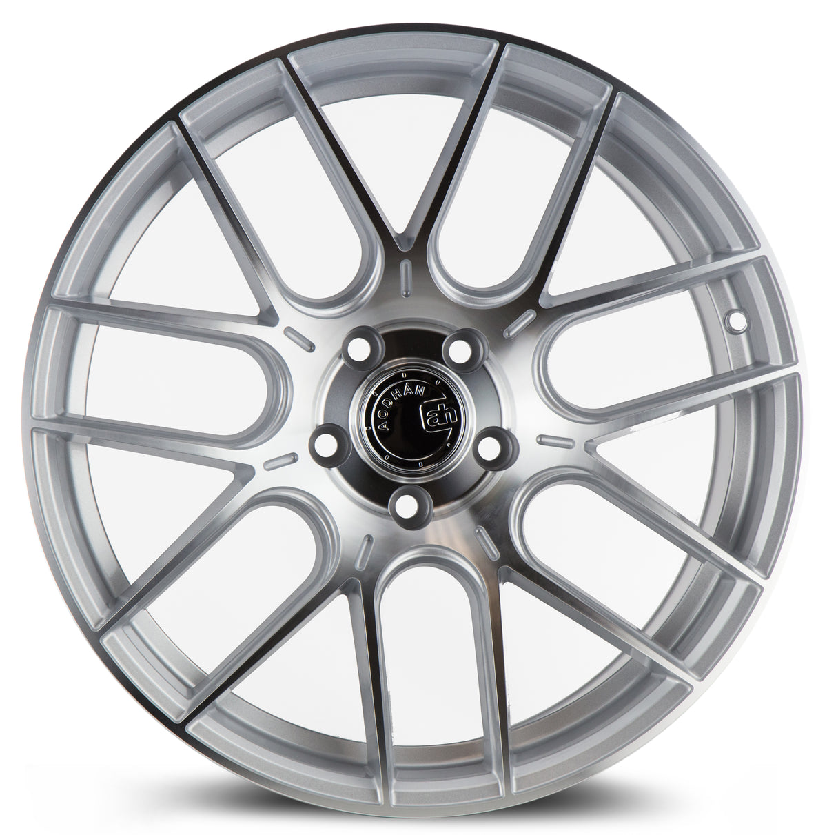 Aodhan AH-X Gloss Silver Machined Face 18x8.5 +35 5x112 73.1mm - Wheelwiz