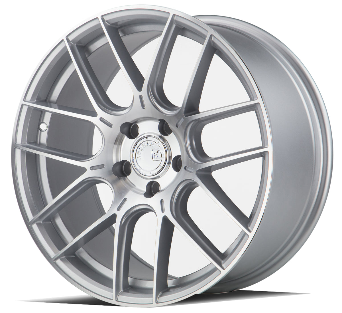 Aodhan AH-X Gloss Silver Machined Face 18x8.5 +35 5x120 72.6mm - Wheelwiz