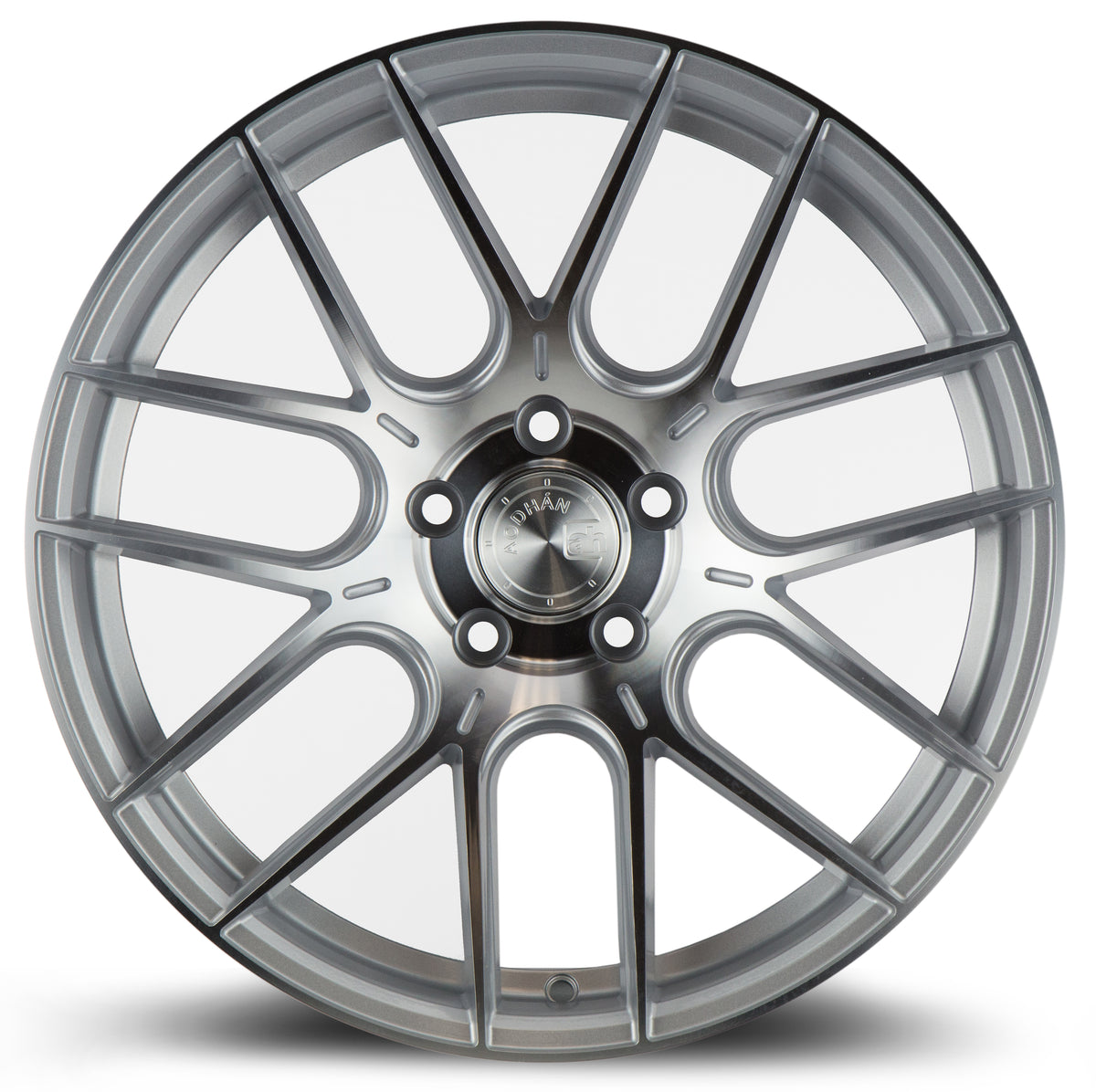 Aodhan AH-X Gloss Silver Machined Face 18x9.5 +35 5x120 72.6mm - Wheelwiz