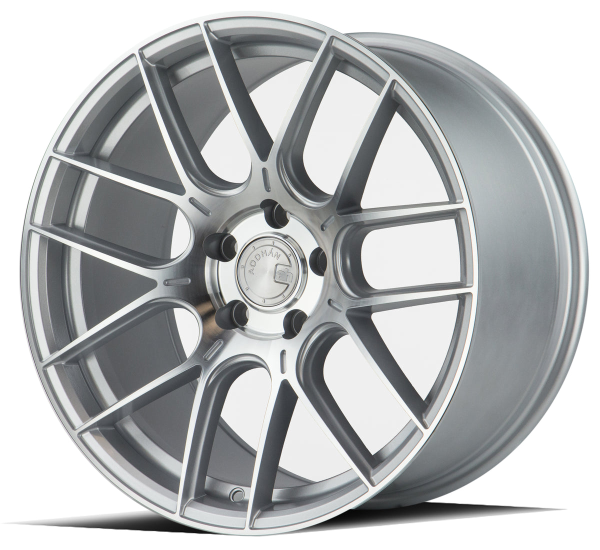 Aodhan AH-X Gloss Silver Machined Face 18x9.5 +35 5x114.3 73.1mm - Wheelwiz