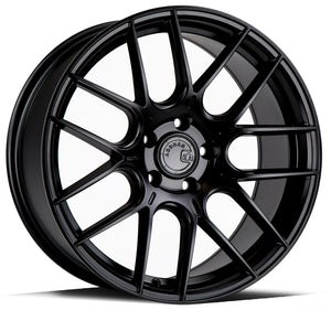 Aodhan AH-X Matte Black 19x8.5 +35 5x120 72.6mm - Wheelwiz