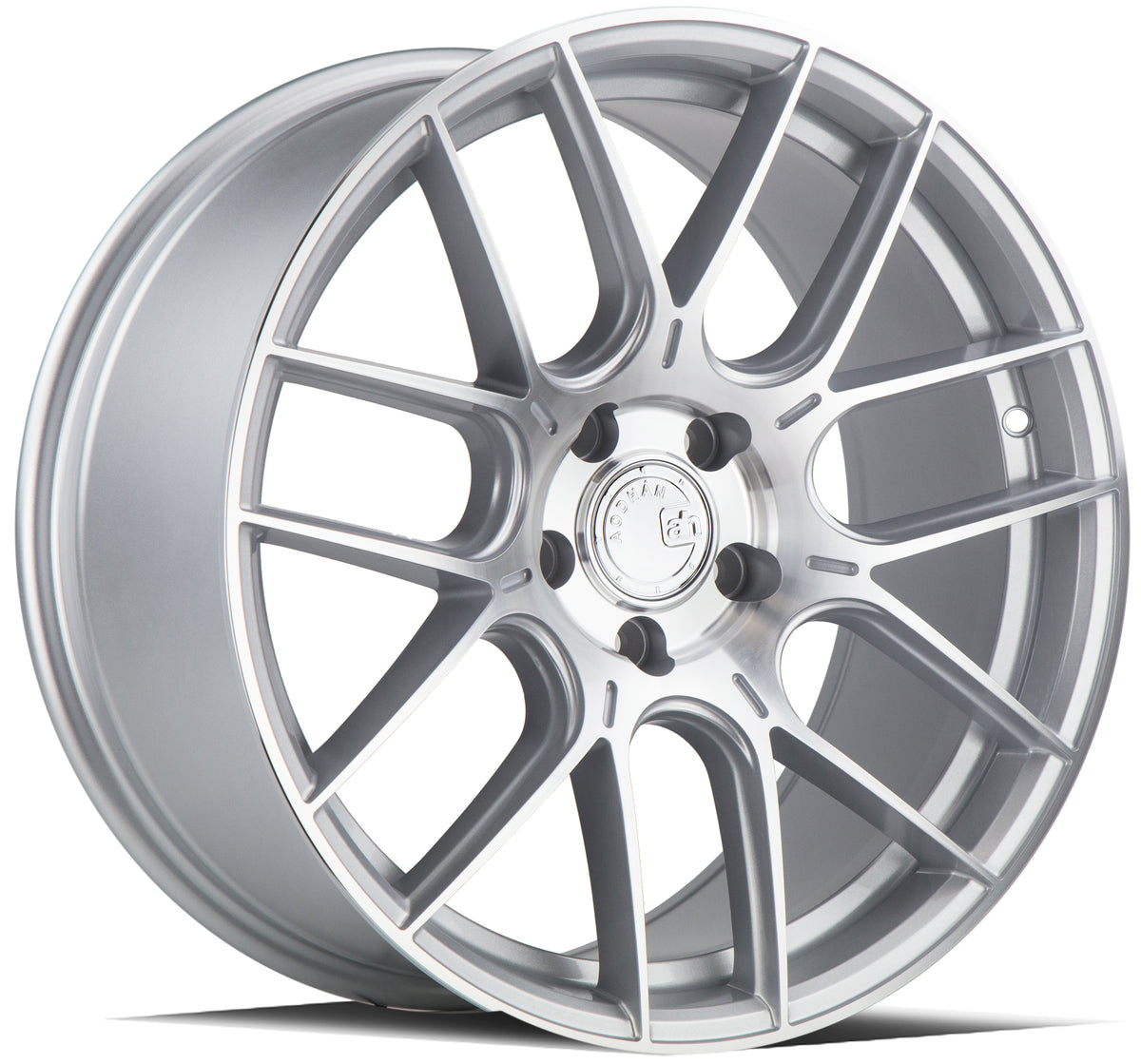 Aodhan AH-X Gloss Silver Machined Face 19x8.5 +35 5x120 72.6mm - Wheelwiz