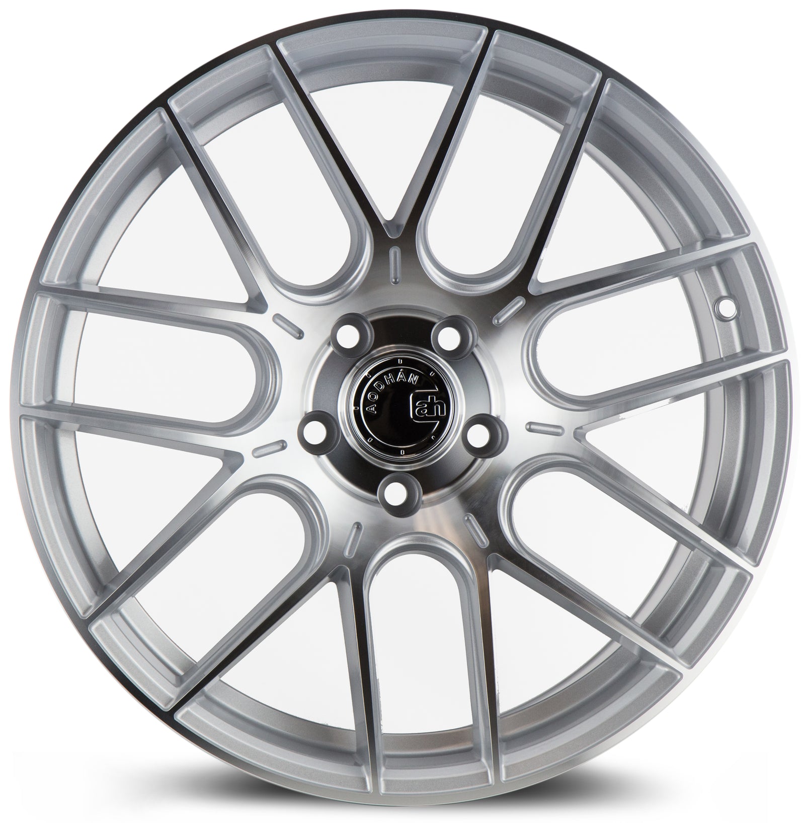 Aodhan AH-X Gloss Silver Machined Face 19x8.5 +35 5x112 73.1mm - Wheelwiz