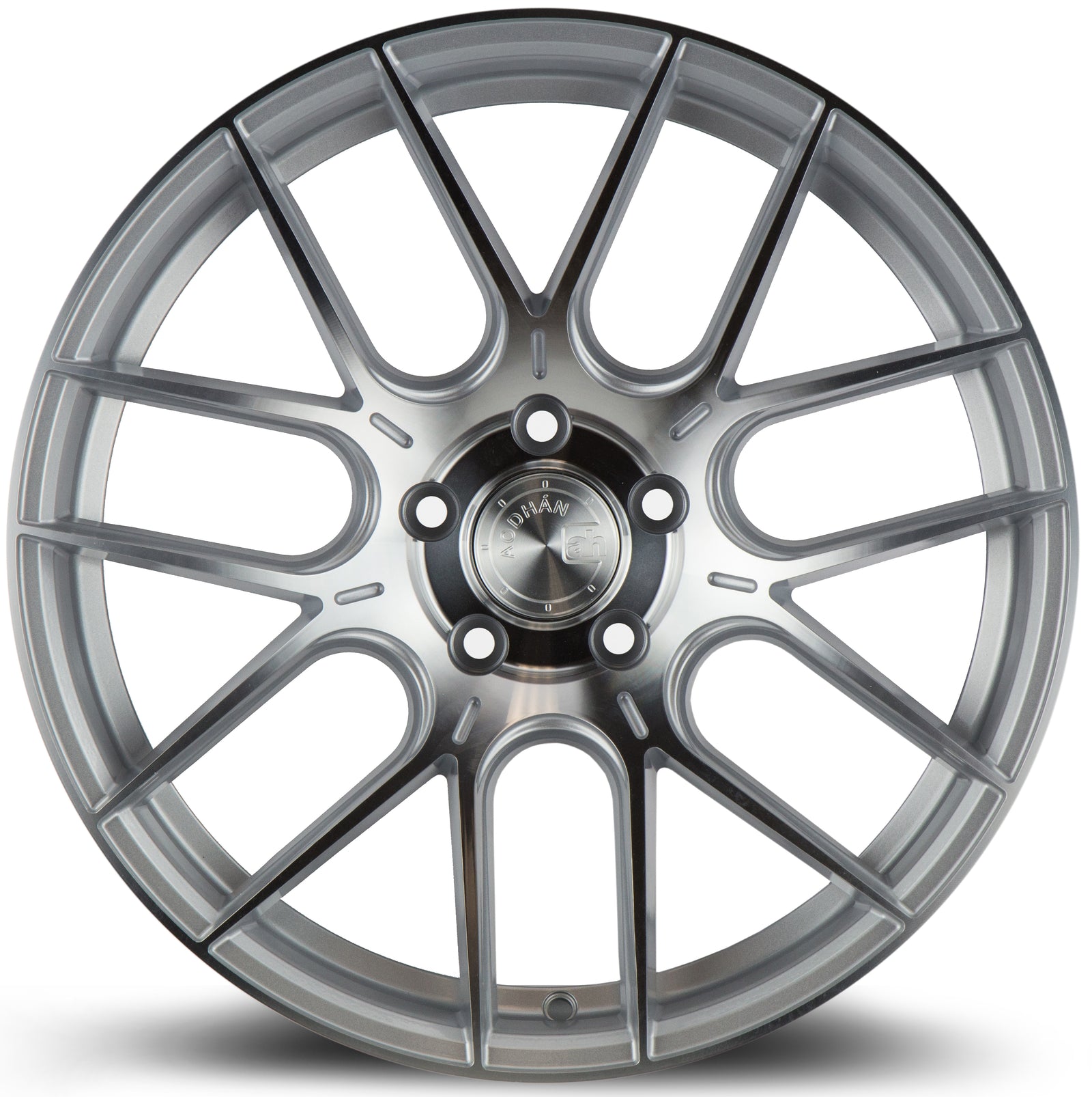 Aodhan AH-X Gloss Silver Machined Face 19x9.5 +35 5x114.3 73.1mm - Wheelwiz