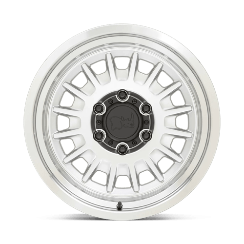 Black Rhino ALISO Gloss Silver W/ Mirror Cut 17x8.5 -10 6x139.7mm 106.1mm - Wheelwiz