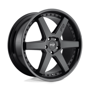 Niche M192 ALTAIR Gloss Black Matte Black 22x10 +30 6x139.7mm 78.1mm - WheelWiz