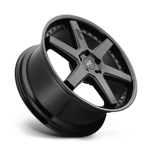 Niche M192 ALTAIR Gloss Black Matte Black 19x8.5 +35 5x114.3mm 72.6mm - Wheelwiz
