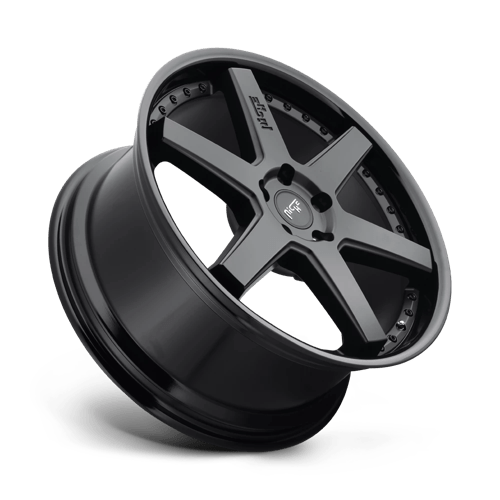 Niche M192 ALTAIR Gloss Black Matte Black 20x9 +38 5x112mm 66.6mm - Wheelwiz