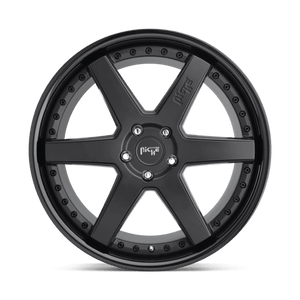 Niche M192 ALTAIR Gloss Black Matte Black 22x10 +30 6x139.7mm 78.1mm - WheelWiz