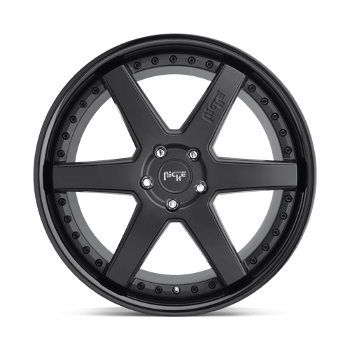 Niche M192 ALTAIR Gloss Black Matte Black 20x9 +25 5x112mm 66.6mm - WheelWiz