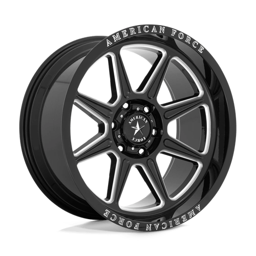 American Force AC002 Trail Gloss Black W/ Milled 20x10 -18 6x135mm 87.1mm - Wheelwiz