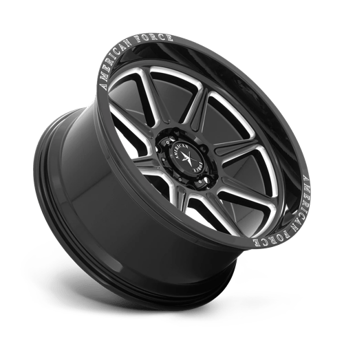 American Force AC002 Trail Gloss Black W/ Milled 20x10 -18 6x135mm 87.1mm - Wheelwiz