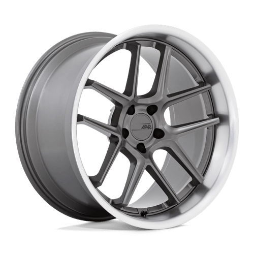 American Racing AR942 BISHOP Matte Gunmetal W/ Machined Lip 20x11 -6 5x115mm 71.5mm - Wheelwiz